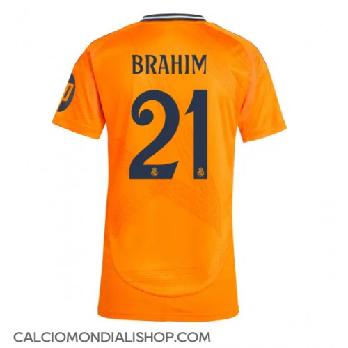 Maglie da calcio Real Madrid Brahim Diaz #21 Seconda Maglia Femminile 2024-25 Manica Corta